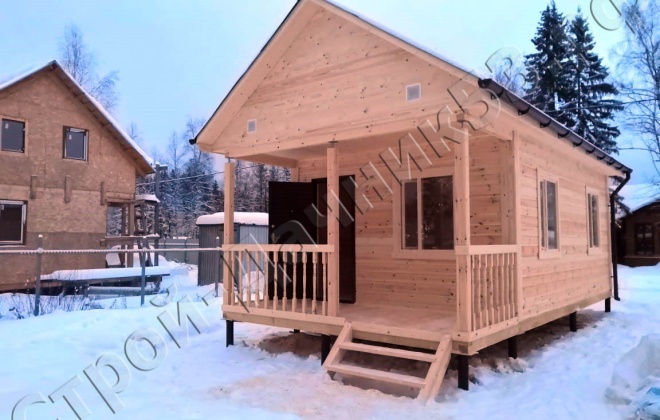 1 брусовой дом 4×7.5, 30 м², московская область,  пушкинский район, деревня луговая, снт третьяково (1)